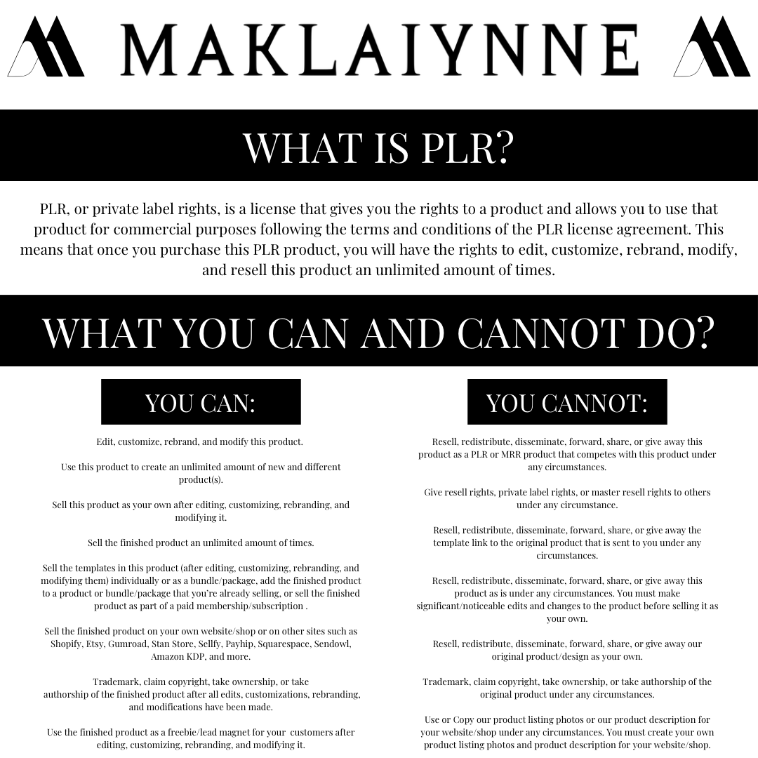PLR Wedding Invitation Template Set