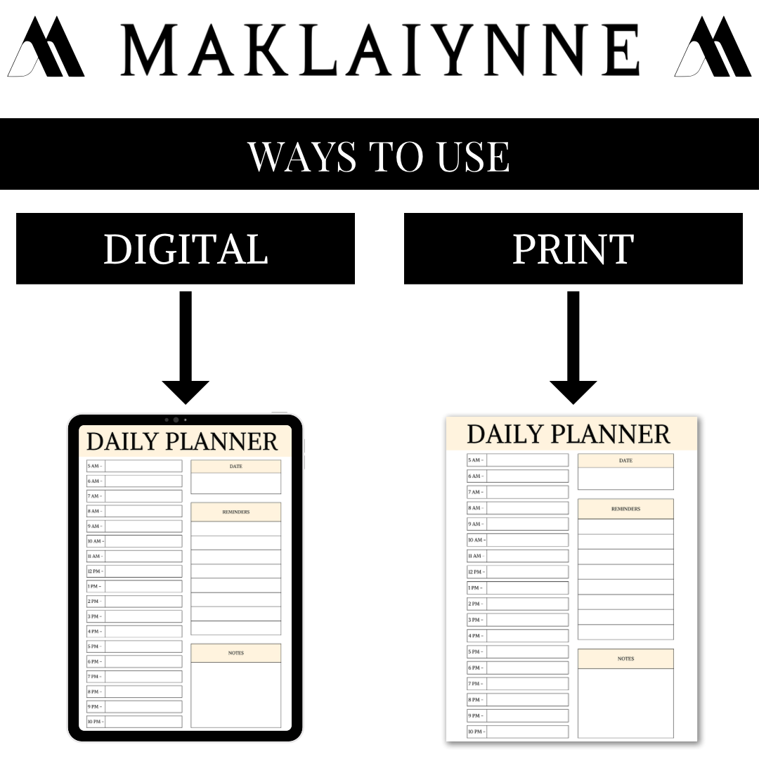 (Copy) DAILY PLANNER PRINTABLE