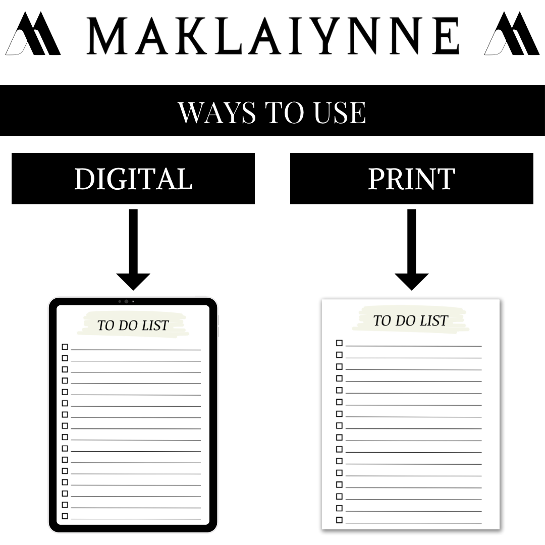 TO-DO LIST PRINTABLE
