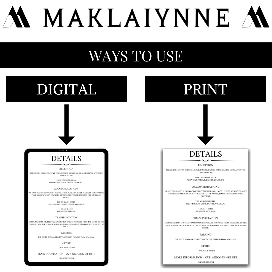 PLR Wedding Invitation Template Set