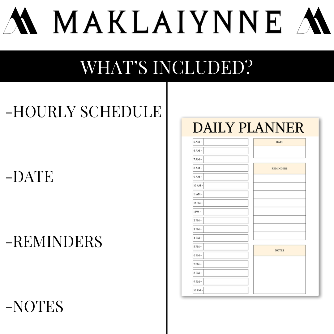 (Copy) DAILY PLANNER PRINTABLE